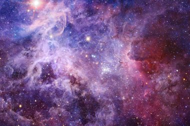 Nebula, uzayın derinliklerinde bir yıldız kümesi. Bilim kurgu sanatı. Bu görüntünün elementleri NASA tarafından desteklenmektedir.