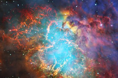 Starfield. Kozmos sanatı. Bu görüntünün elementleri NASA tarafından desteklenmektedir.