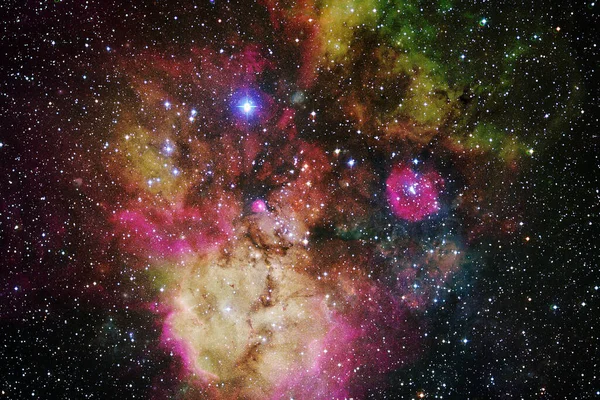 Cluster Stars Starfield Nebula Elements Image Furnished Nasa — Stock Photo, Image