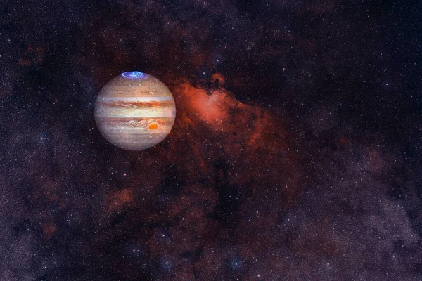 木星Jupiter 太阳系 宇宙艺术 美国航天局提供的这一图像的要素 — 图库照片