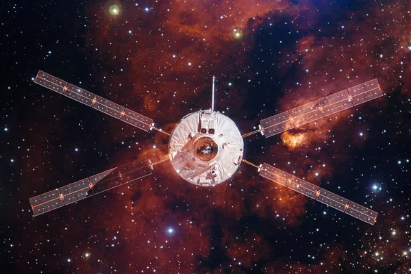 Lançamento Nave Espacial Para Espaço Arte Cosmos Elementos Desta Imagem — Fotografia de Stock