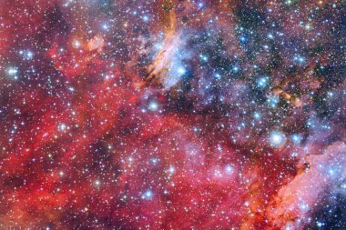 Nebula, uzayın derinliklerinde bir yıldız kümesi. Bilim kurgu sanatı. Bu görüntünün elementleri NASA tarafından desteklenmektedir.