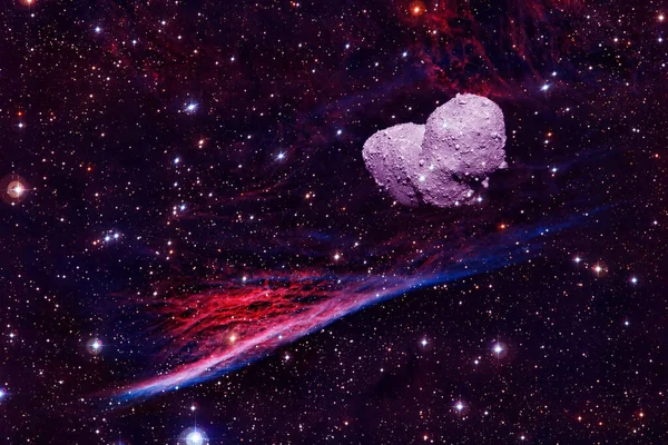 Asteroid Science Fiction Kosmos Delar Denna Bild Tillhandahålls Nasa — Stockfoto