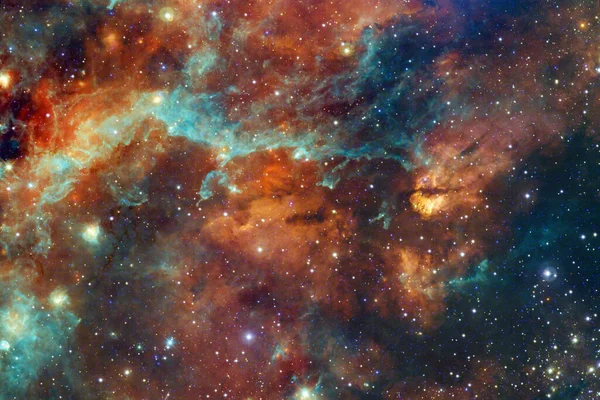 Amas Étoiles Starfield Nébuleuse Éléments Cette Image Fournis Par Nasa — Photo