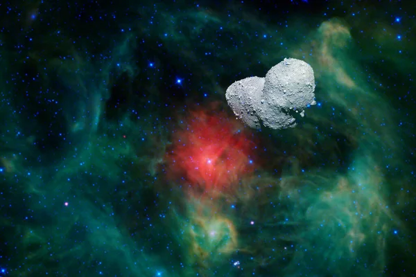 Asteroid. Science fiction-kosmos. Delar av denna bild tillhandahålls av NASA — Stockfoto