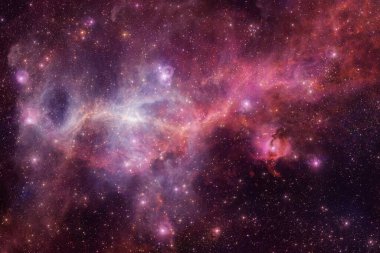 Kozmik manzara. Nebula. Bu görüntünün elementleri NASA tarafından desteklenmektedir