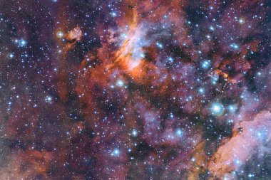 Starfield. Kozmos sanatı. Bu görüntünün elementleri NASA tarafından desteklenmektedir.