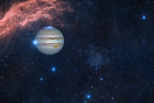Júpiter Sistema Solar Arte Cosmos Elementos Desta Imagem Fornecidos Pela — Fotografia de Stock