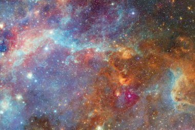 Nebula, uzayın derinliklerinde bir yıldız kümesi. Bilim kurgu sanatı. Bu görüntünün elementleri NASA tarafından desteklenmektedir.
