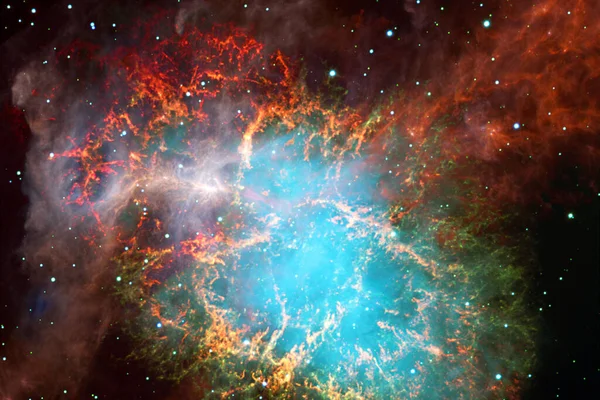 Nebulosa Stjärnhopar Rymden Science Fiction Konst Delar Denna Bild Tillhandahålls — Stockfoto