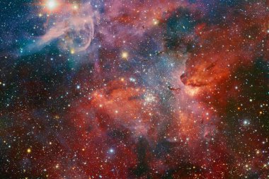 Derin uzay. Fevkalade bilim kurgu canlandırması. Bu görüntünün elementleri NASA tarafından desteklenmektedir.