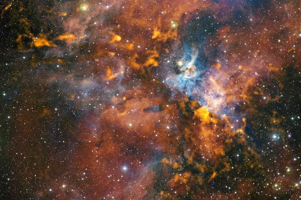 Stjärnornas Kluster Stjärnfält Nebulosa Delar Denna Bild Tillhandahålls Nasa — Stockfoto