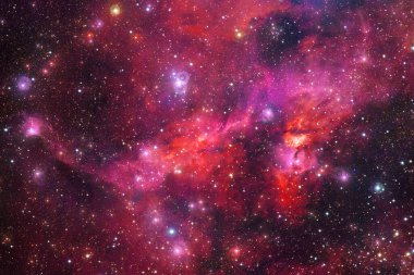 Dış uzay sanatı. Starfield. Harika bir nebula. Bu görüntünün elementleri NASA tarafından desteklenmektedir.