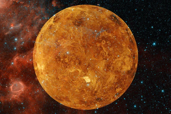 Planeta Venuše Sluneční Soustava Kosmos Art Prvky Tohoto Snímku Poskytla — Stock fotografie