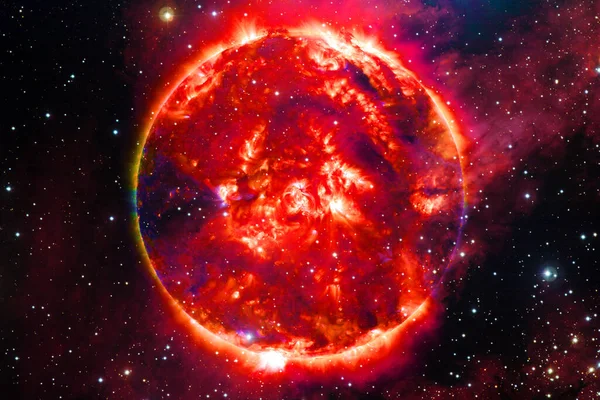 태양은 태양계의 중심에 별이다 Nasa 이형상의 요소들 — 스톡 사진