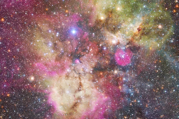 Outer Space Art Starfield Awesome Nebulae Elements Image Furnished Nasa — Stock Photo, Image