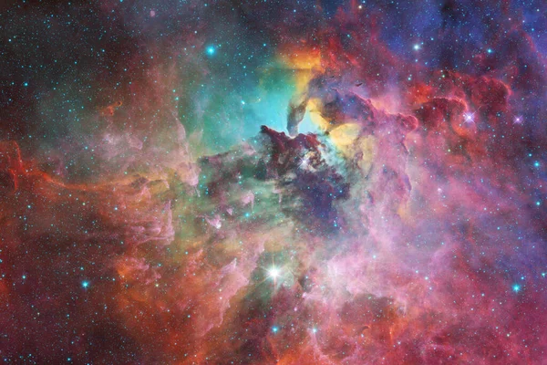 Dış Uzay Sanatı Starfield Harika Bir Nebula Görüntünün Elementleri Nasa — Stok fotoğraf