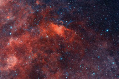Nebula, uzayın derinliklerinde bir yıldız kümesi. Bilim kurgu sanatı. Bu görüntünün elementleri NASA tarafından desteklenmektedir.