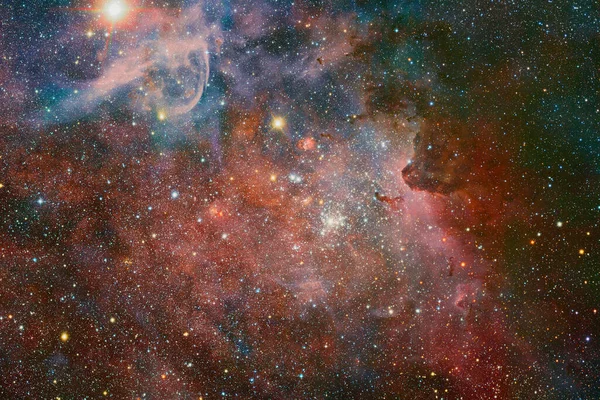 Impresionante Del Cosmos Sin Fin Fondo Pantalla Ciencia Ficción Elementos — Foto de Stock