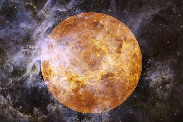 Planeten Venus Solsystemet Kosmos Konst Delar Denna Bild Tillhandahålls Nasa — Stockfoto