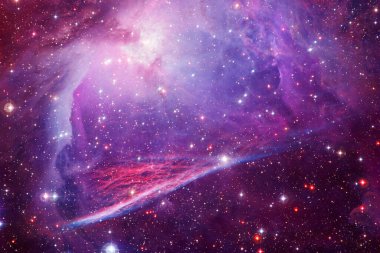 Dış uzay sanatı. Starfield. Harika bir nebula. Bu görüntünün elementleri NASA tarafından desteklenmektedir.