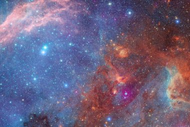 Yıldız kümesi. Starfield. Nebula. Bu görüntünün elementleri NASA tarafından desteklenmektedir.