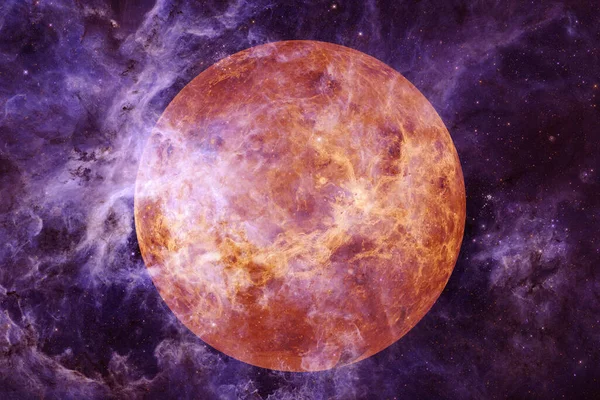 Planeta Venuše Sluneční Soustava Kosmos Art Prvky Tohoto Snímku Poskytla — Stock fotografie