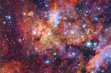 Derin uzay. Fevkalade bilim kurgu canlandırması. Bu görüntünün elementleri NASA tarafından desteklenmektedir.