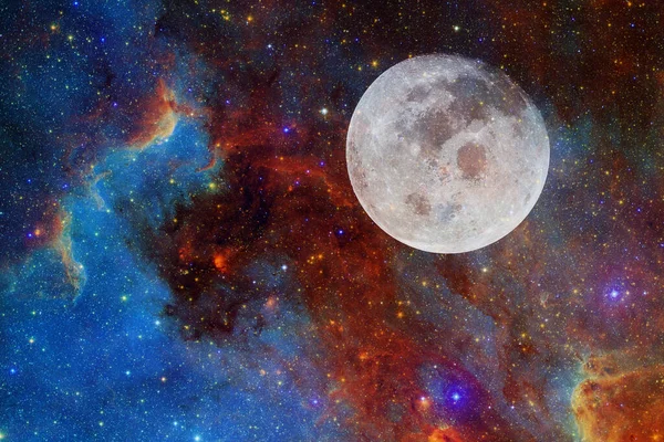 Maan. Zonnestelsel. Elementen van deze afbeelding geleverd door NASA — Stockfoto