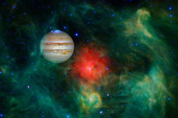 Юпитер. Солнечная система. Элементы этого изображения предоставлены НАСА — стоковое фото