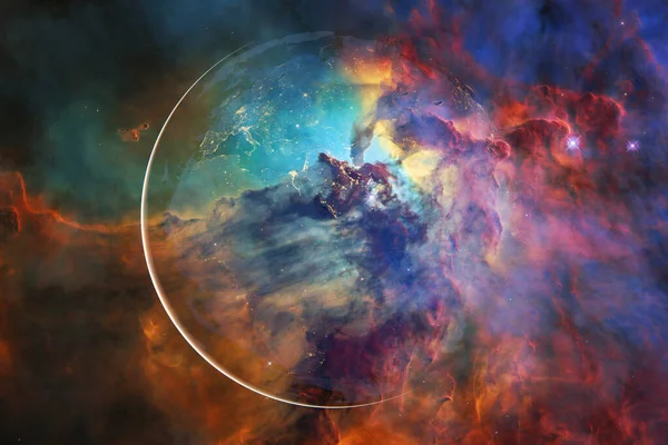 Dünya gezegeni. Bu görüntünün elementleri NASA tarafından desteklenmektedir