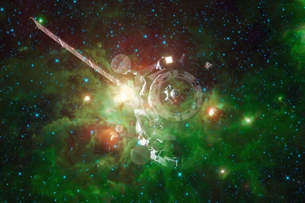 Uzay Aracı Uzaya Fırlatıldı Kozmos Sanatı Görüntünün Elementleri Nasa Tarafından — Stok fotoğraf