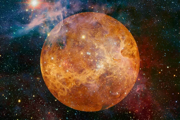 Planeta Venus Sistema Solar Arte Del Cosmos Elementos Esta Imagen — Foto de Stock