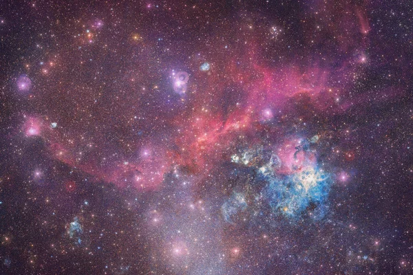 Universo Infinito Con Estrellas Galaxias Espacio Exterior Arte Del Cosmos — Foto de Stock