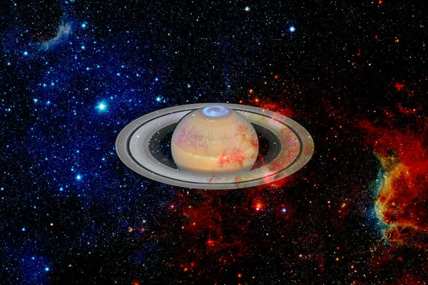 土星惑星 太陽系だ コスモスアート Nasaによって提供されたこの画像の要素 — ストック写真