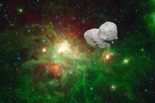Asteroid Science Fiction Kosmos Delar Denna Bild Tillhandahålls Nasa — Stockfoto