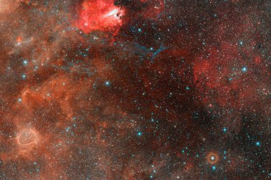 Nebula, uzayın derinliklerinde bir yıldız kümesi. Bilim kurgu sanatı. Bu görüntünün elementleri NASA tarafından desteklenmektedir.