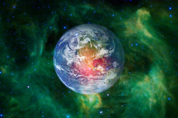 Planeta Ziemia Tapeta Science Fiction Elementy Tego Obrazu Dostarczone Przez — Zdjęcie stockowe