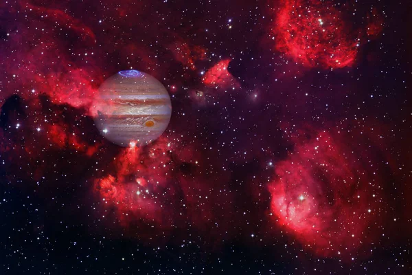 Юпитер Солнечная Система Искусство Космоса Элементы Этого Изображения Предоставлены Наса — стоковое фото