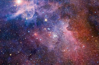 Nebula, uzayın derinliklerinde bir yıldız kümesi. Bilim kurgu sanatı. Bu görüntünün elementleri NASA tarafından desteklenmektedir.