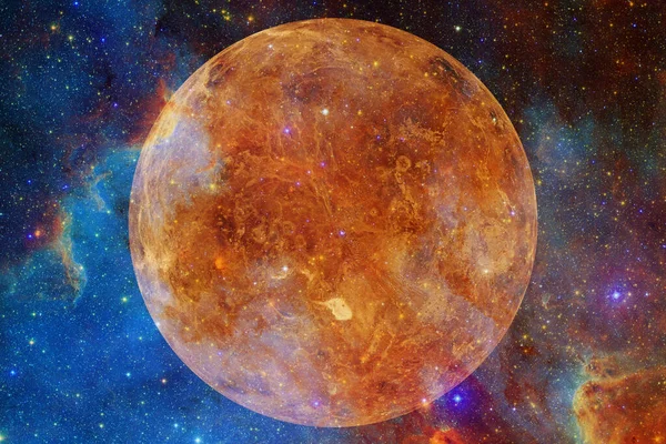 Planeta Wenus Układ Słoneczny Kosmiczna Sztuka Elementy Tego Obrazu Dostarczone — Zdjęcie stockowe