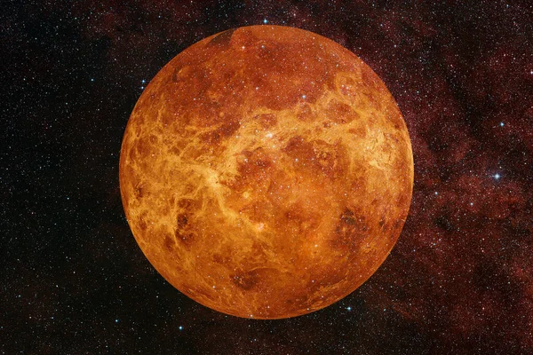 Venüs gezegeni. Güneş sistemi. Kozmos sanatı. Bu görüntünün elementleri NASA tarafından desteklenmektedir