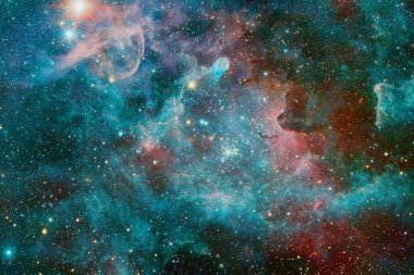 Dış uzay, kozmik manzara. Nebula. Bu görüntünün elementleri NASA tarafından desteklenmektedir.