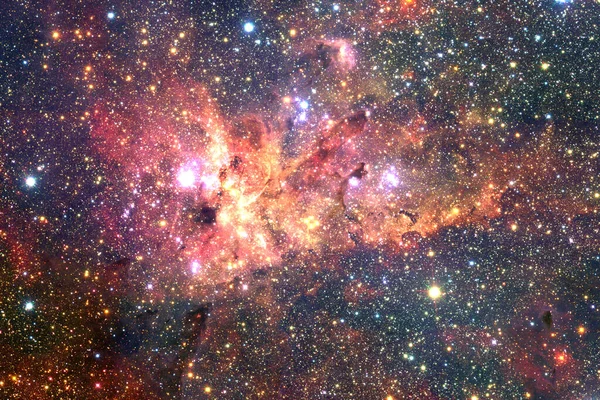 外层空间艺术 Starfield 漂亮的星云 美国航天局提供的这一图像的要素 — 图库照片