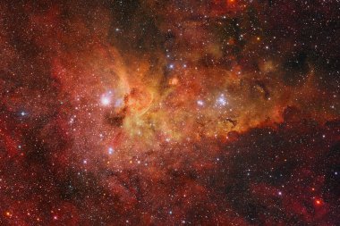Dış uzay, kozmik manzara. Nebula. Bu görüntünün elementleri NASA tarafından desteklenmektedir.