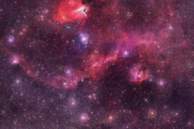 Nebula, uzayın derinliklerinde bir yıldız kümesi. Bilim kurgu sanatı. Bu görüntünün elementleri NASA tarafından desteklenmektedir.