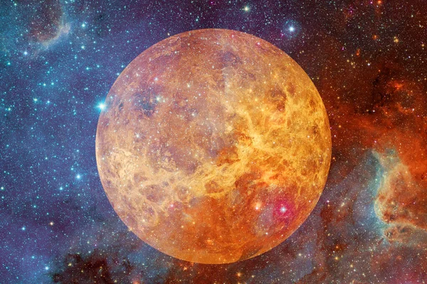 Planeten Venus. Solsystemet. Delar av denna bild tillhandahålls av NASA — Stockfoto