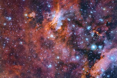 Derin uzay. Fevkalade bilim kurgu canlandırması. Bu görüntünün elementleri NASA tarafından desteklenmektedir.