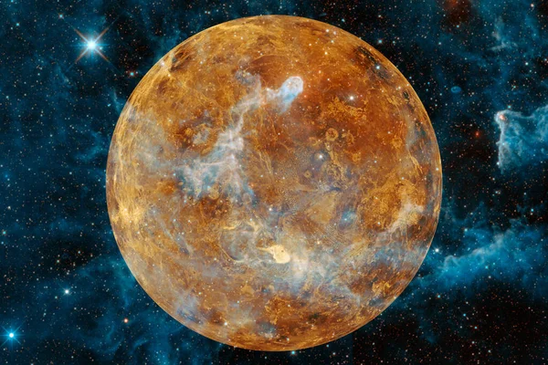 Planeta Wenus Układ Słoneczny Kosmiczna Sztuka Elementy Tego Obrazu Dostarczone — Zdjęcie stockowe