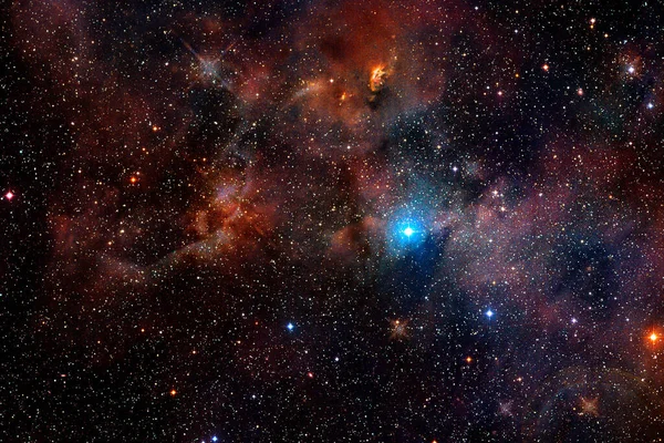 Nebulosa Cúmulo Estrellas Espacio Profundo Arte Ciencia Ficción Elementos Esta — Foto de Stock